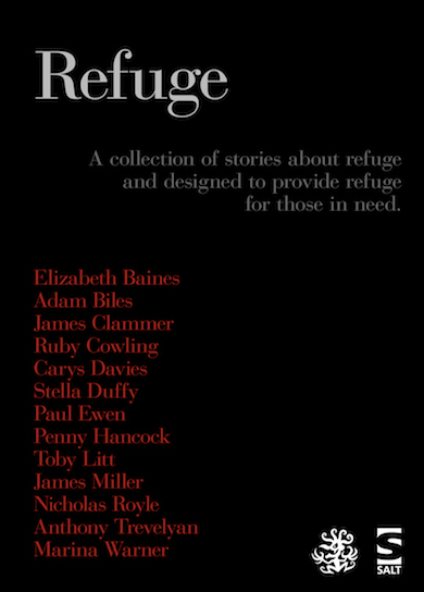 Book cover, Refuge collection of short stories